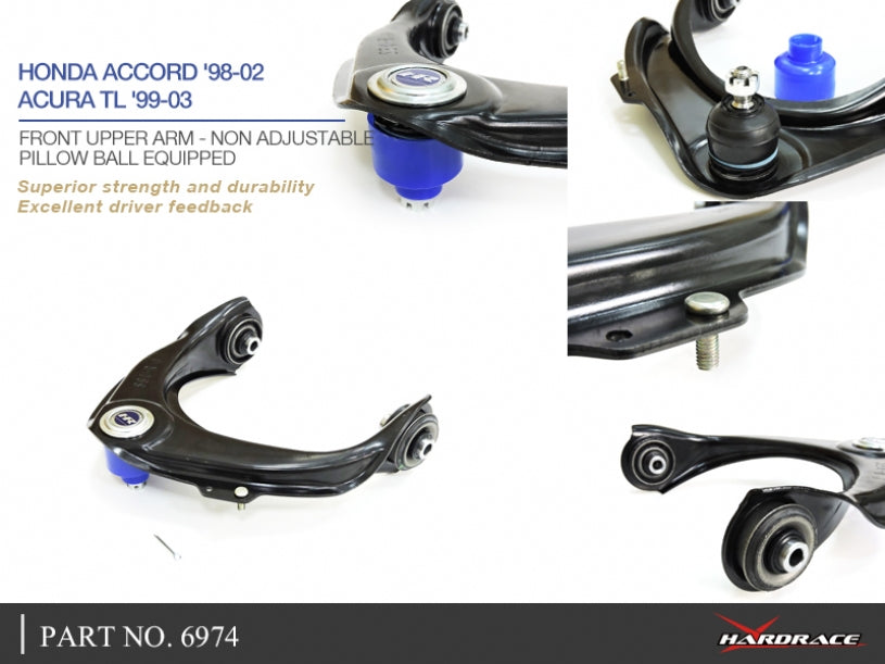 Front Upper Control Arms (Pillow Ball) 2pcs/set for Accord 98-02 | TL 99-03