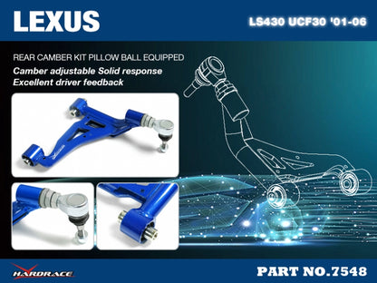 Rear Camber kit (pillow ball bushings) 2pc set for Lexus LS430/ Toyota Celsior '01-06