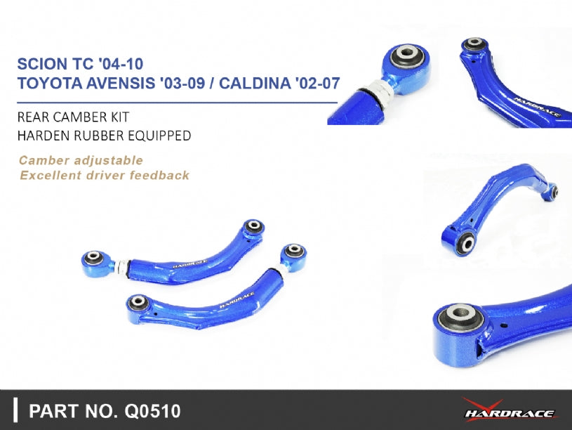Rear Camber Kit (Harden Rubber) for Scion TC 1st AGT10 2005-2010 | AVENSIS 2nd T250 2003 - 2009