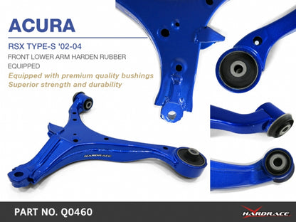 Front Lower Control Arms (Harden Rubber) for 02-04 RSX Type-S | 02-04 RSX Base