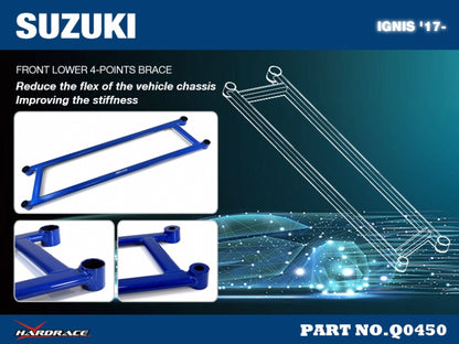 Front Lower 4 Points Brace for Suzuki Ignis 2017-