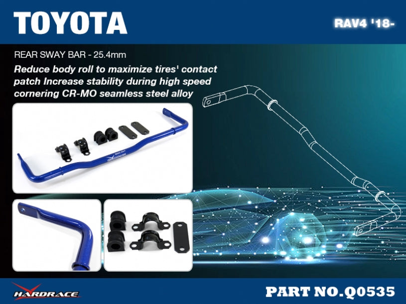 Hardrace Rear Sway Bar for NX AZ20 '22- | RAV4 XA50 2019