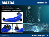 Front Lower Control Arms (Harden Rubber) for Mazda 2 DJ 4th