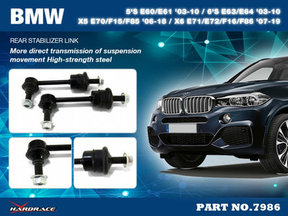 Rear Sway Bar Links for E60/61/63/64 w/ active anti-roll bar only