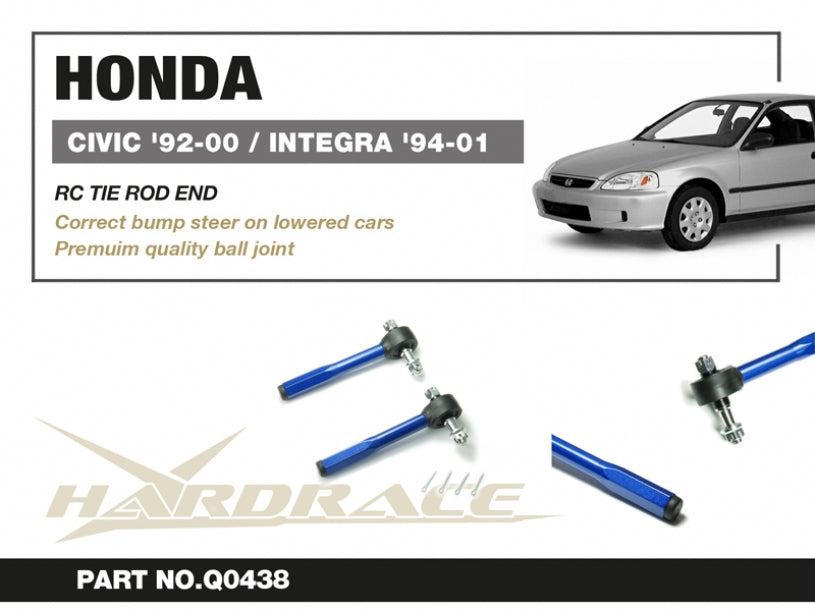 Hardrace Roll Center Tie Rod End Set for Civic 92-00 / Integra '94-01 2pc Set