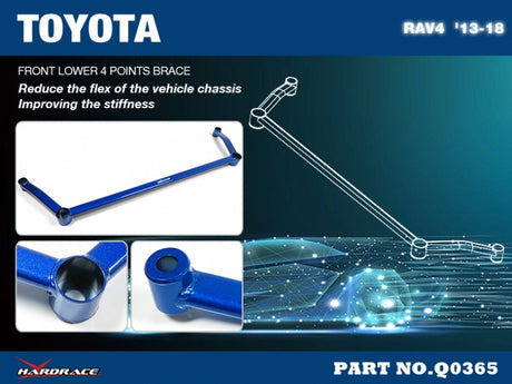 Front Lower 4 Points Brace for RAV4 XA40