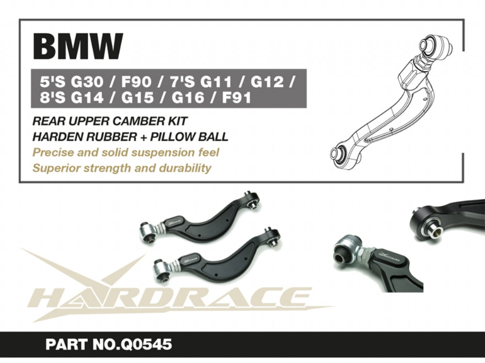 Rear Camber Kit (Harden Rubber and Pillow Ball) for BMW 5-Series G30 Sedan | 7-Series G11/12 | 8-Series G14/15/16