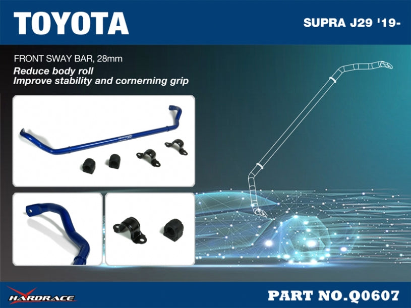 Front sway bar 28mm 5pc set for Toyota Supra J29 '19-/ BMW Z4 G29 '19-