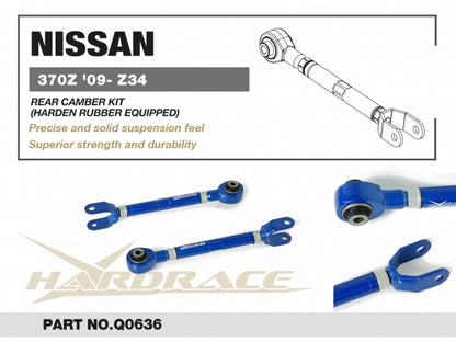 Rear Camber Kit (Harden Rubber) for Infiniti G Series 2006-2014 V36 | Infiniti Q70 / M Series 2005-2010 Y50 | NISSAN Z 6th Z34 2008-2021 | NISSAN Z 7th RZ34 2022- | NISSAN SKYLINE V36