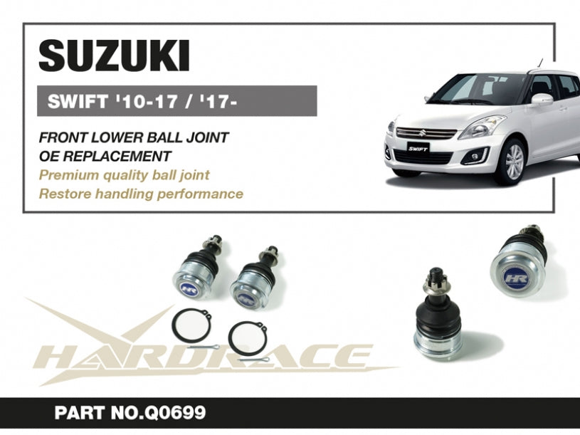 Hardrace Suzuki Swift '10-17/ '17- Front Lower Ball Joints - 2PCS/SET (OE REPLACEMENT)