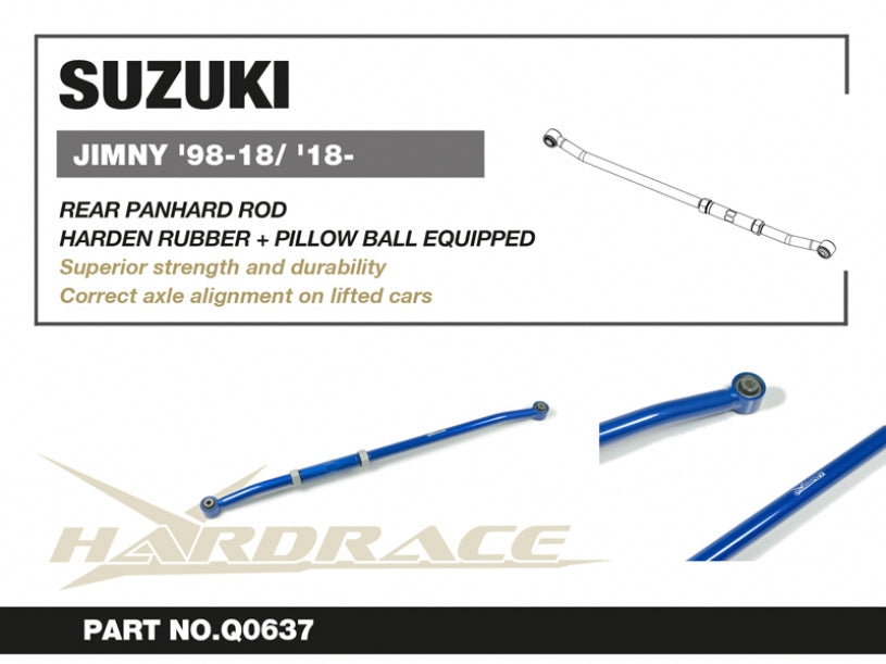 Rear Panhard Rod (Harden Rubber and Pillow Ball) for Suzuki Jimny 3rd 1998-2018 | Suzuki Jimny 4th 2018-Present