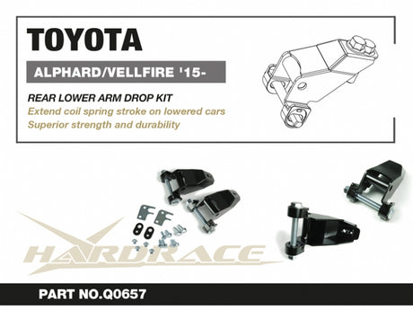 Hardrace Rear Lower Arm Drop Kit for Toyota Alphard | Vellfire 3rd 15'-20'