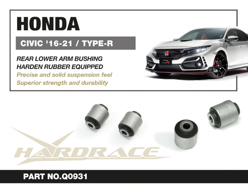 Rear Lower Arm Bushings (Harden Rubber) for Honda Civic 10th FC/FK 2016-2021 | Honda Civic 10th Type-R FK8 2017-2022