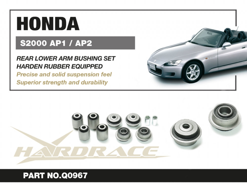 Hardrace Rear Lower Arm Bushings Set 10pcs/set for Honda S2000 AP1 AP2