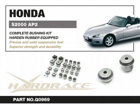 Hardrace Suspension Bushing Kit (Harden Rubber) S2000 AP2 '04-09