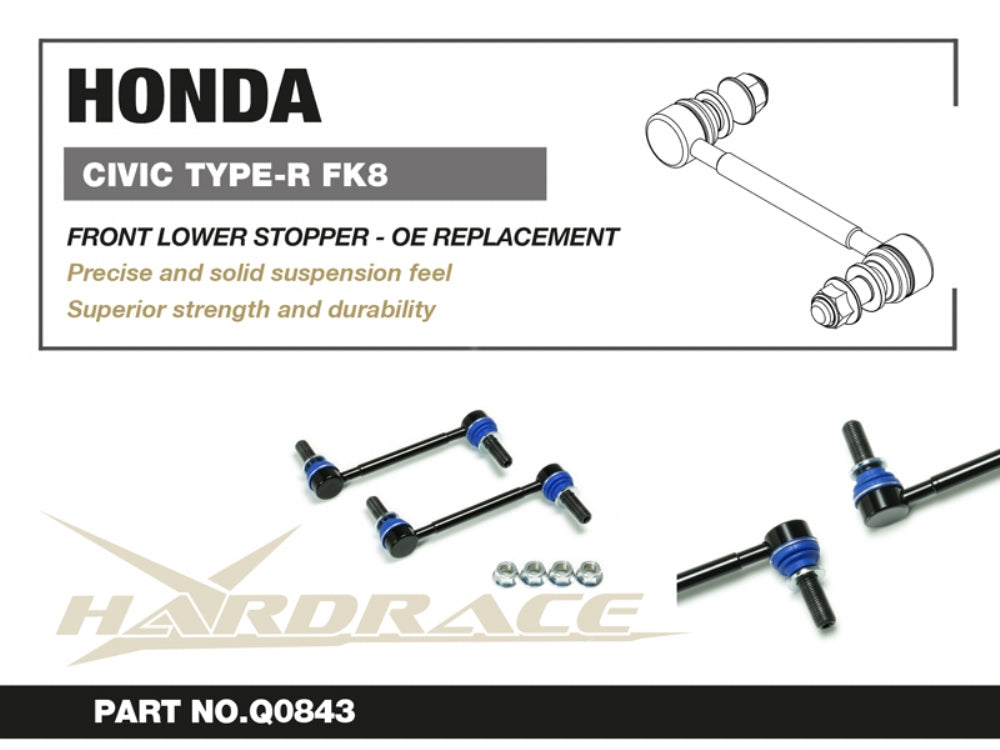 Front Lower Stopper Links for 2017-2021 Honda Civic Type-R FK8