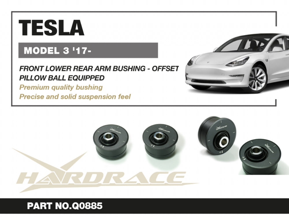 Front Lower Rear Arm Bushings (Pillow Ball) Offset Caster Adj. for Tesla Model 3 | Model Y