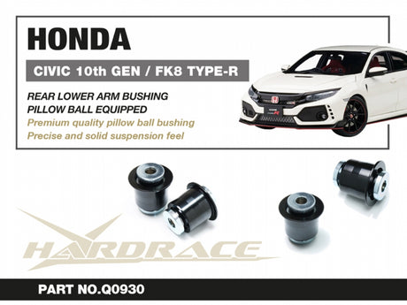 Rear Lower Arm Bushings (Pillow Ball) for 10th Civic FC FK FK8 Type-R