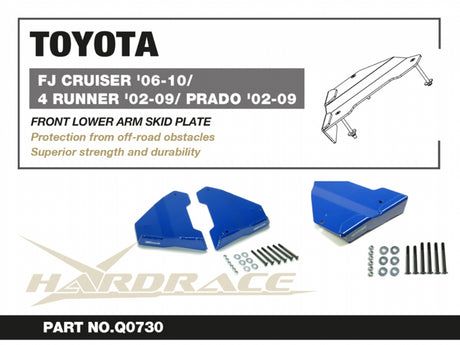 Front Lower Arm Skid Plate for Lexus GX 1st J120 2003-2009 | FJ CRUISER 2006-2016 | 4RUNNER 4th N210 2003-2009 | LAND CRUISER PRADO J120 2002-2009