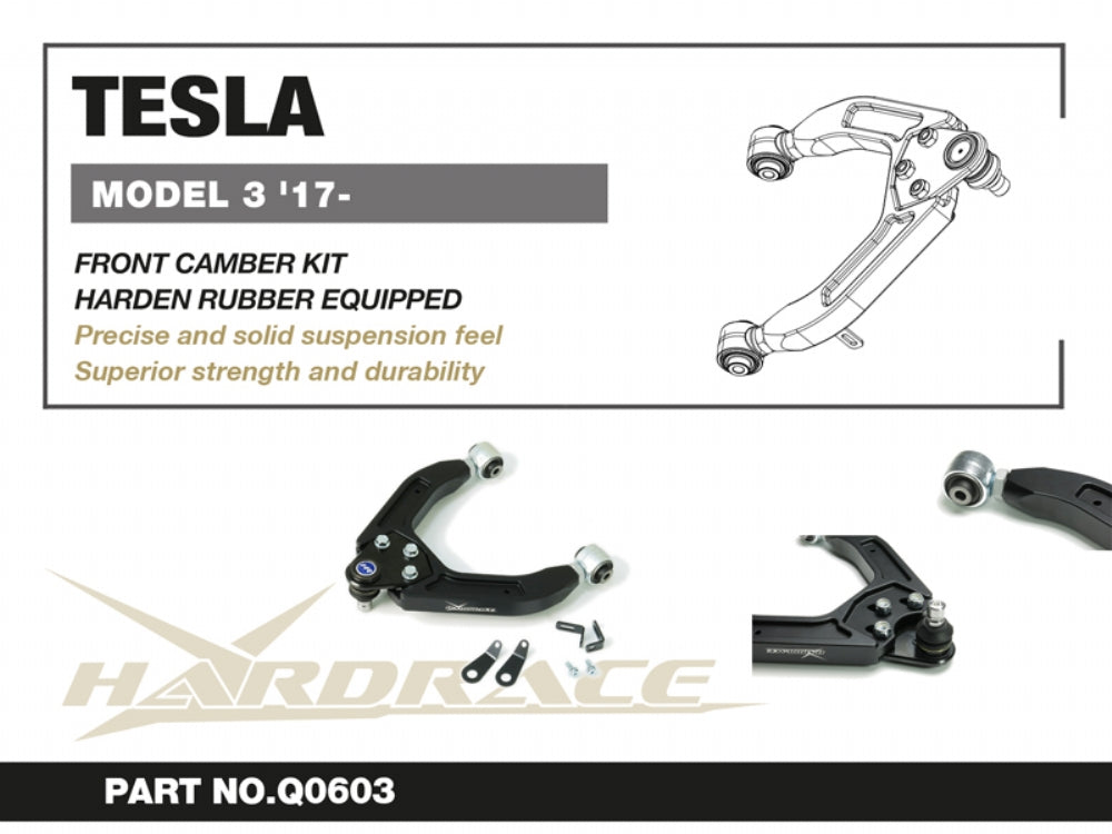 Front Upper Camber Kit (Harden Rubber) for Model 3 | Model Y