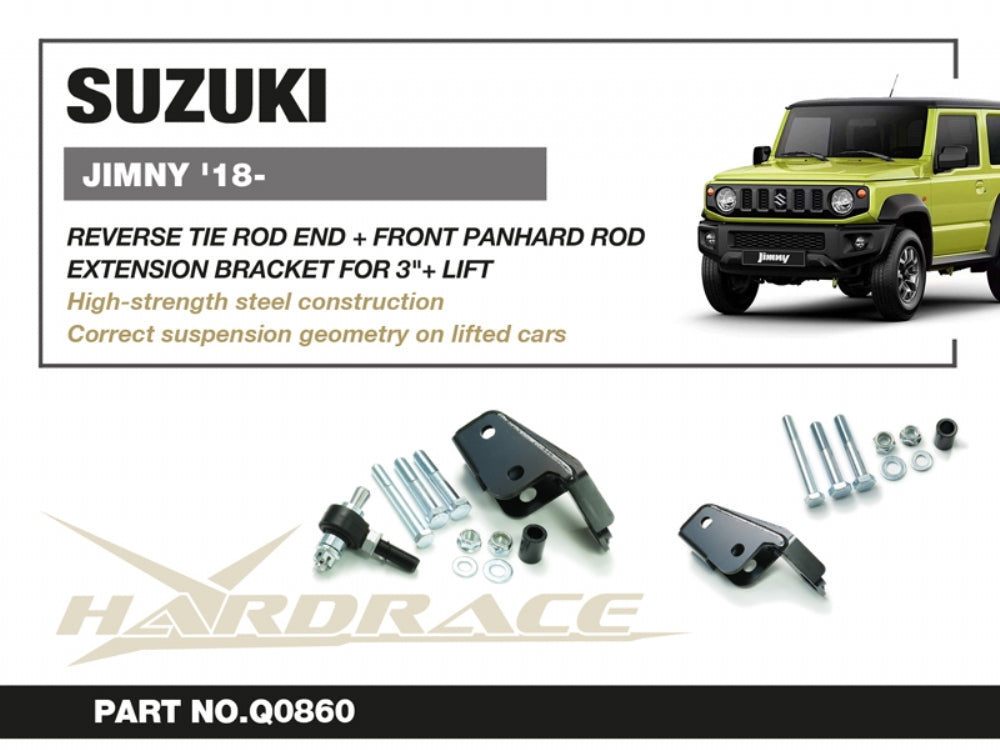 Reverse Tie Rod End + Front Panhard Rod Extension Bracket