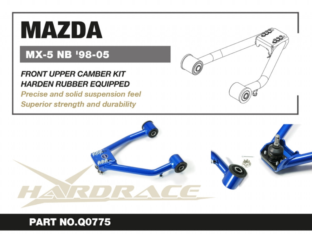 Front Upper Camber Kit (Harden Rubber) for Miata MX-5 NB