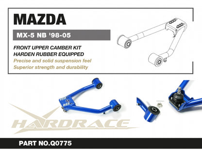 Front Upper Camber Kit (Harden Rubber) for Miata MX-5 NB