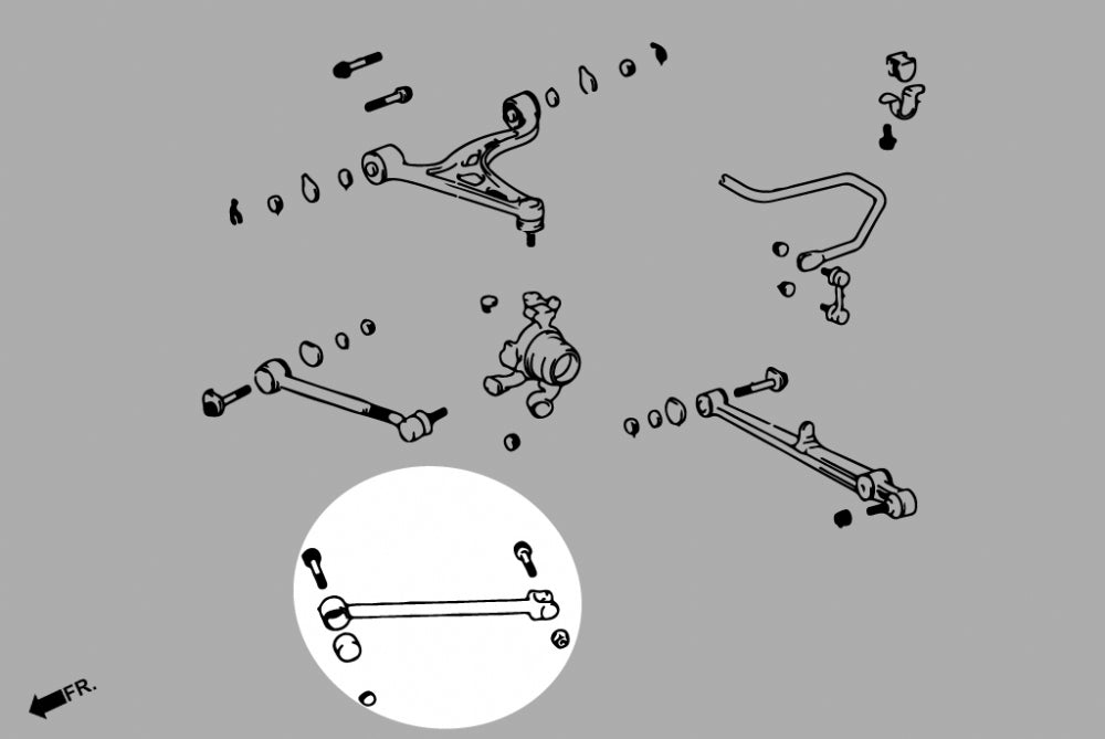 Adjustable Rear Traction Rods (Pillow Ball) for Lexus GS 93-07 | SC 92-00 | Supra JZA80 | Soarer Z30