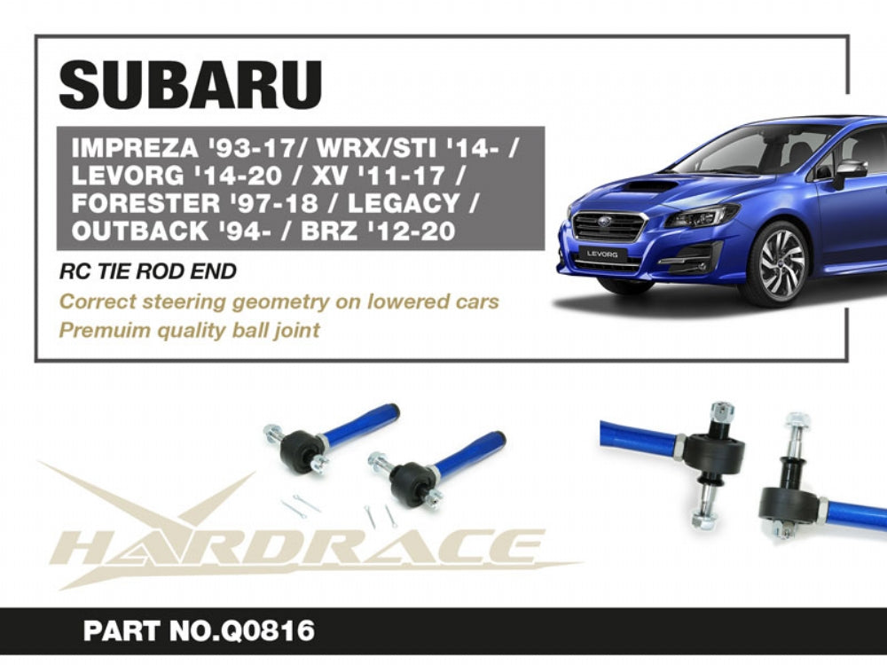 Hardrace RC Tie Rods (Rally Spec) for Subaru Impreza WRX 1st-4th, Forester 2nd-5th, Legacy outback 2nd-7th