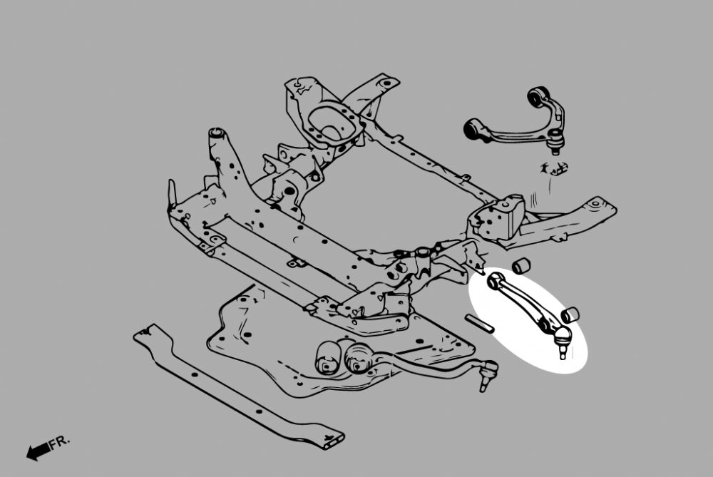 Front Lower Rear Arm (Harden Rubber) for BMW X5 E70 | BMW X6 E71/E72