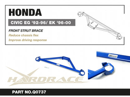 Hardrace Civc 92-00 | Integra 94-01 Front Strut Brace (LHD and RHD)