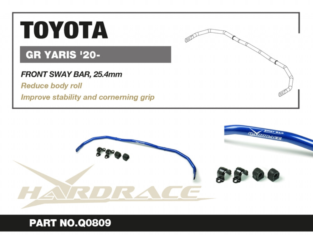 Hardrace Front Sway Bar 25.4mm for Yaris / Vitz GR GXPA16 MXPA12