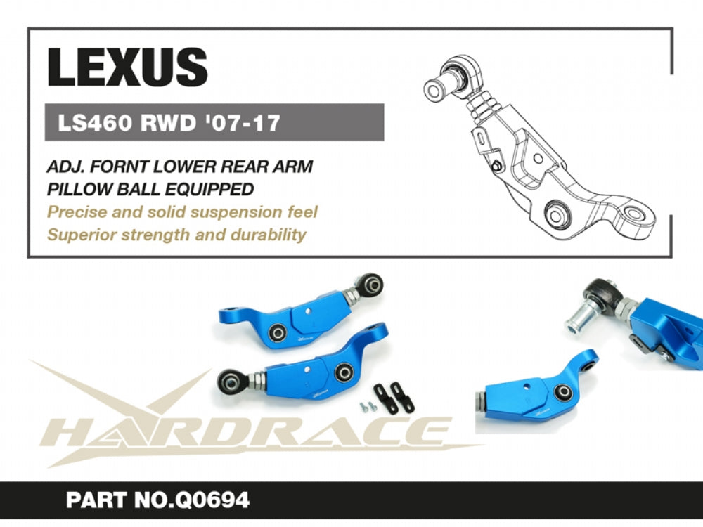 Hardrace Front Lower -Rear Arm- (Pillow Ball) for Lexus LS 4th XF40 07-17