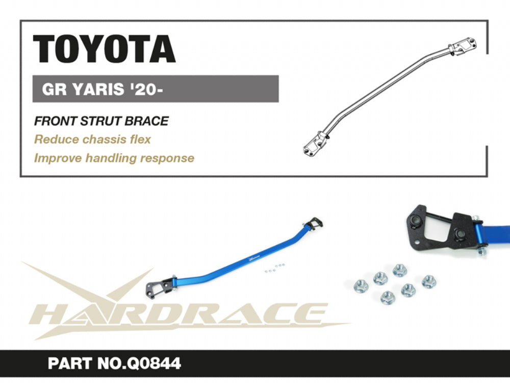 Hardrace Front Strut Brace for Toyota Yaris Vitz GR GXPA16