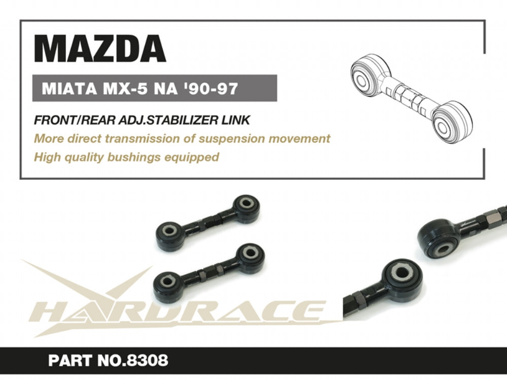 Front/Rear Adjustable Sway Bar Links for Mazda MX-5 Miata 1st NA
