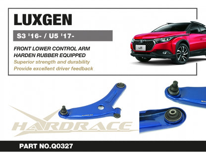Front lower control arm (harden rubber bushings) 2pc set for Luxgen S3 '16-/ U5 '17-