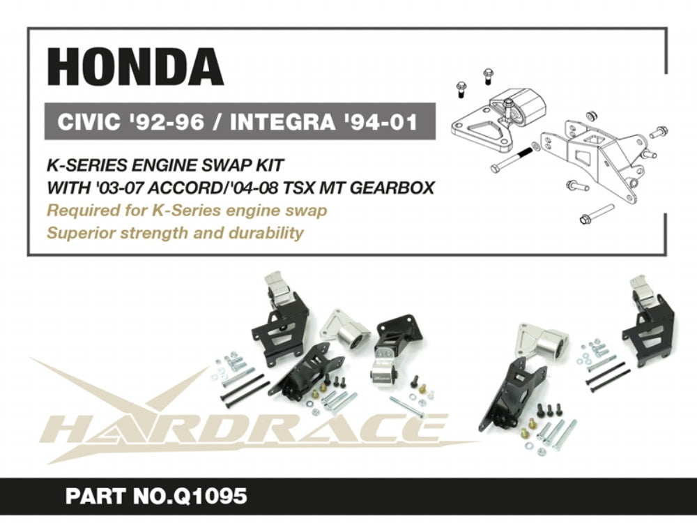 K-Series TSX Accord Engine Swap Kit for 92-95 Civic and 94-01 Integra Chassis