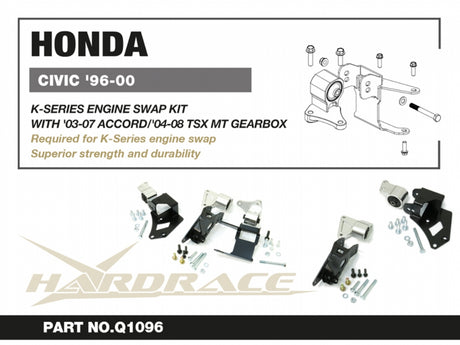 K-Series TSX Accord Engine Swap Kit for 96-00 Civic Chassis (require front subframe and LCA from EG DC)
