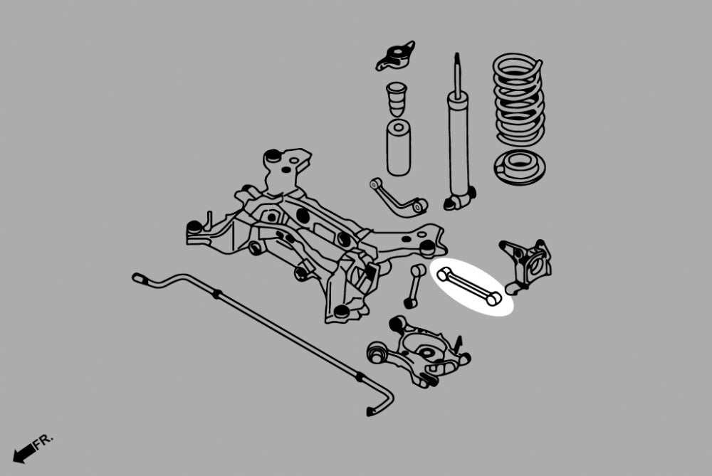 Hardrace Rear Toe Kit (Harden Rubber) 2pcs/set for Ford Mondeo MK5 2014-