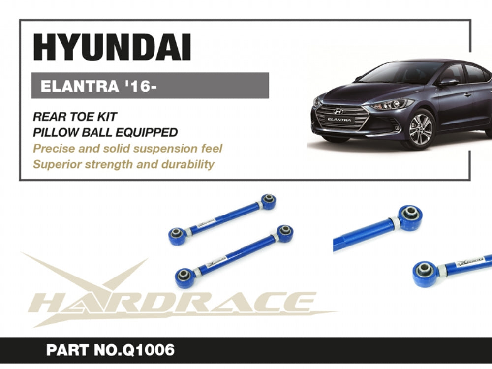 Rear Toe Kit (Pillow Ball) for Hyundai Elantra 6th '16-20 | i-30 3rd '16- |IONIQ '17- | Veloster 2nd '18-