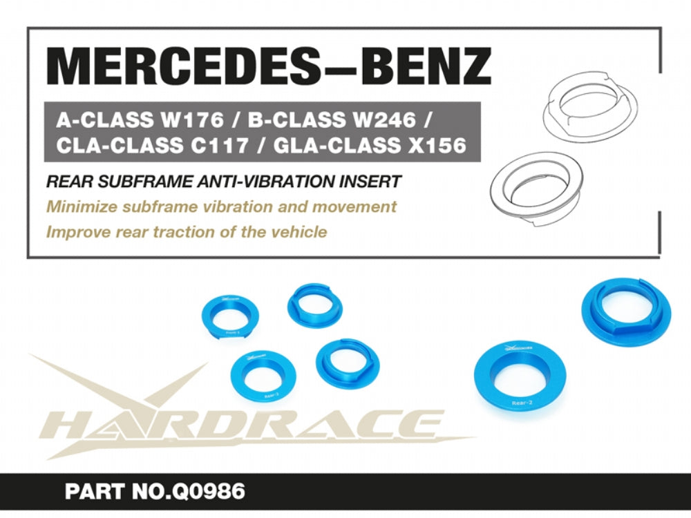 Rear Subframe Inserts for Mercedes-Benz CLA-Class C117 2014-2019