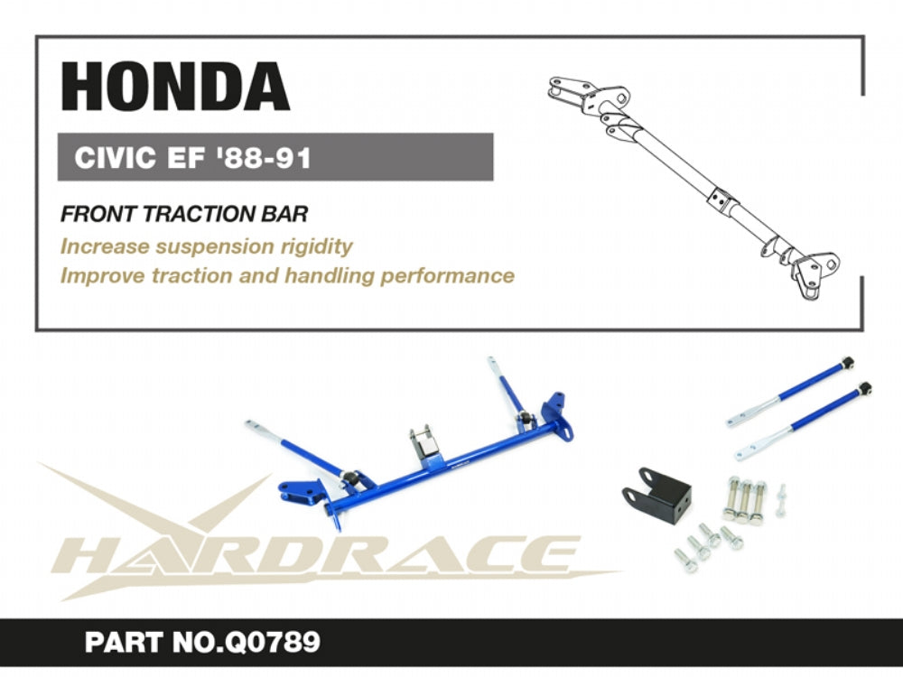 Front Traction Bar for 88-91 CRX Civic EF