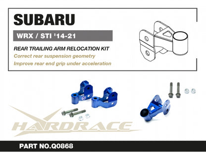 Hardrace Rear Trailing Arm Relocation Kit for WRX | WRX STi VA 2014-2021