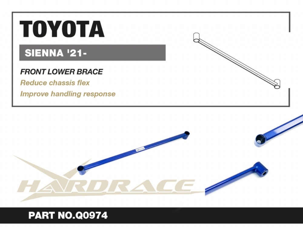 Hardrace Front Lower Brace for Toyota Sienna 4th XL40 2021-end of generation.