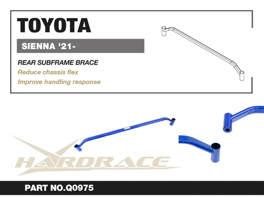 Hardrace Rear Subframe Brace for Toyota Sienna 4th XL40