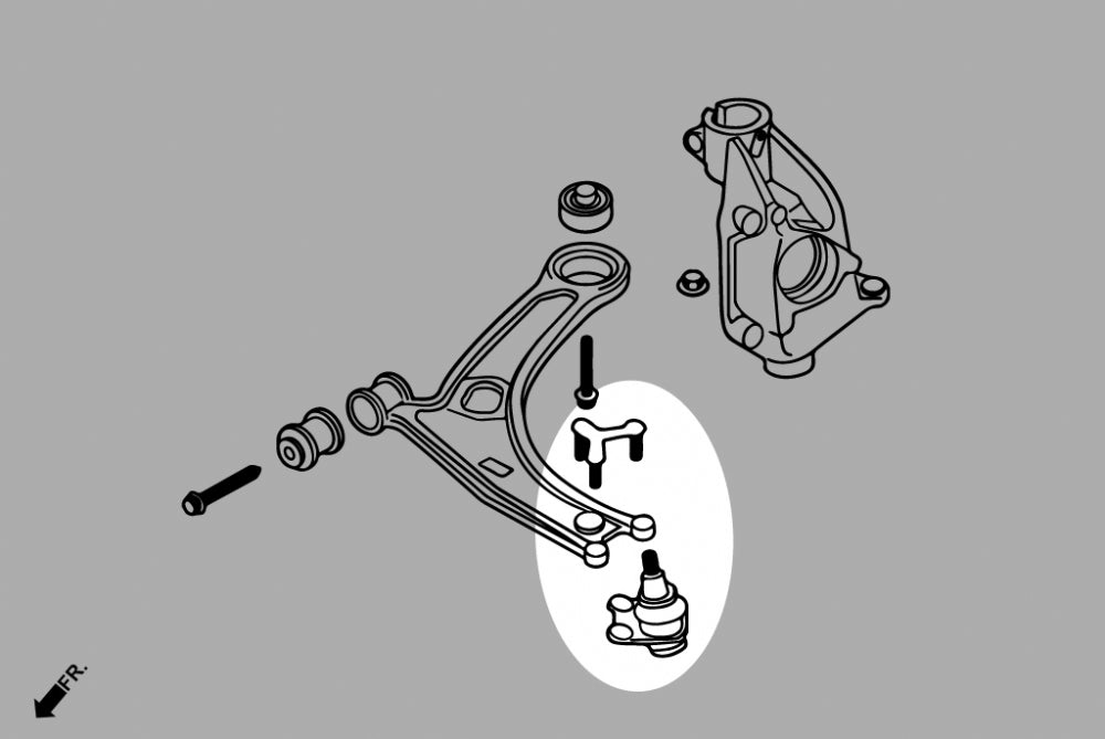 Front Lower Arm Ball Joints (OE Style) for Audi TT MK2 8J | MK3 8S