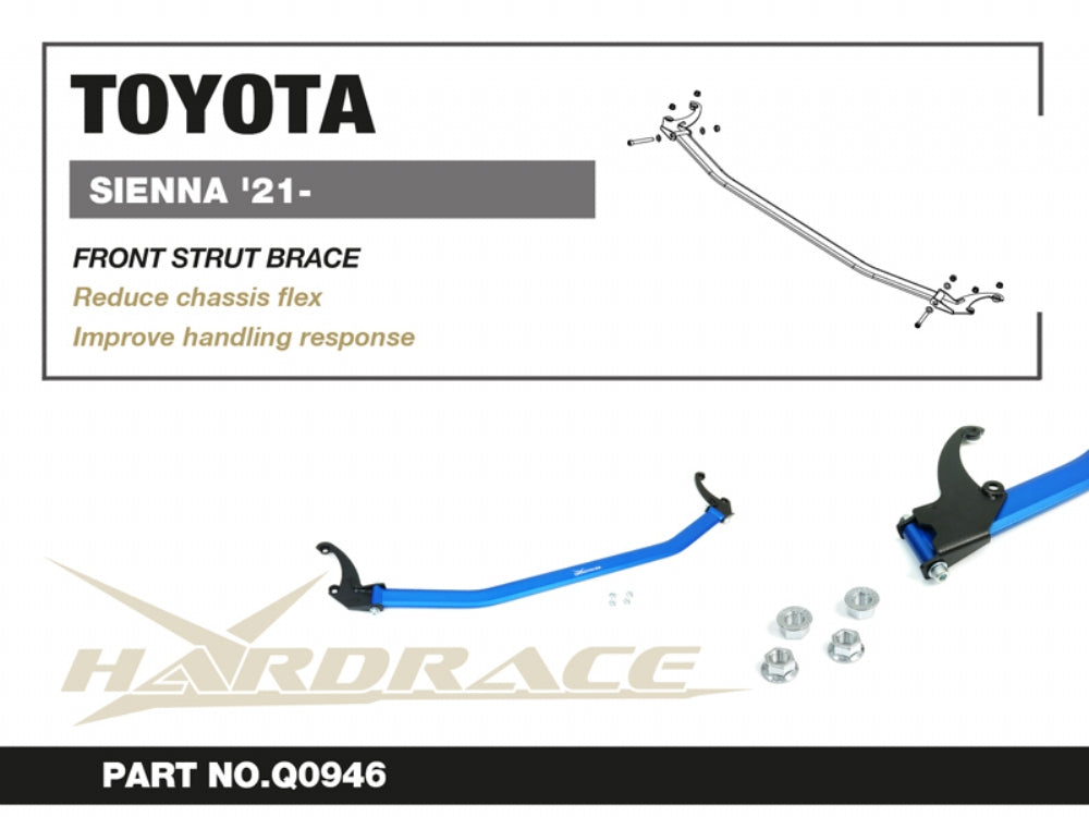 Hardrace Front Strut Bar for Toyota Sienna 4th Gen XL40 (2021-end of gen.)