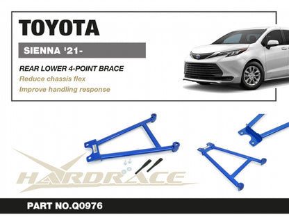 Rear Lower Brace for Toyota Sienna 4th Gen. XL40 (2021-end of gen.)
