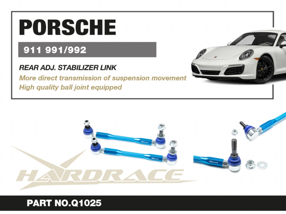 Hardrace Porsche 991/992 C2/C4/Turbo Rear Adjustable Stabilizer Links - 2PCS/SET