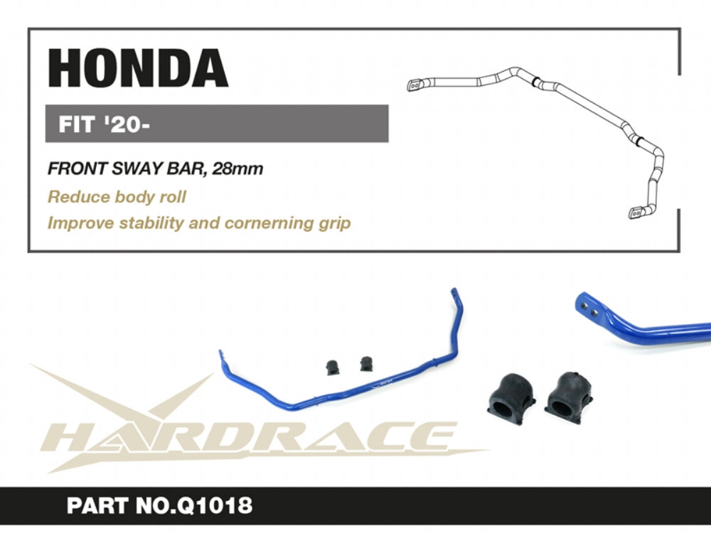 Front Sway Bar 28mm - 3pcs/set for Honda Fit 20-up